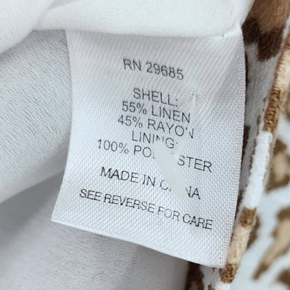 Pendleton Brown and Cream Leopard Print Jacket - Picture 10 of 11
